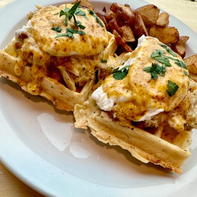 Crab Cake Benedict.