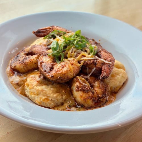 Loaded Cajun Biscuit.